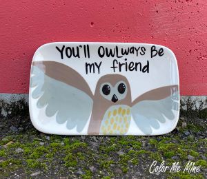 Glendale, CA Owl Plate