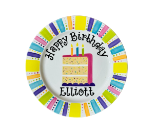 Glendale, CA Birthday Cake Plate