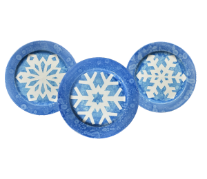 Glendale, CA Paper Snowflake Plate